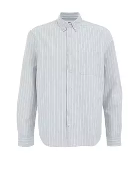 Рубашка на пуговицах классического кроя WE Fashion, светло-синий