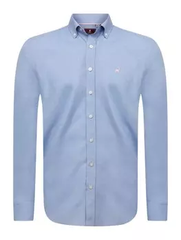 Рубашка на пуговицах классического кроя Williot Oxford, светло-синий