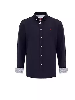 Рубашка на пуговицах классического кроя Williot Sergio, темно-синий