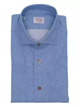 Рубашка на пуговицах Mazzarelli, синий
