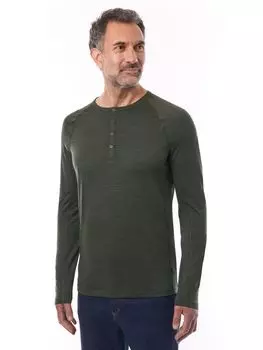 Рубашка на пуговицах Merino Union 150 Rohan, темно-оливковый/коричневый