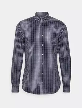 Рубашка на пуговицах Michael Kors Washed Check Slim Fit Camicia Elegante, синий