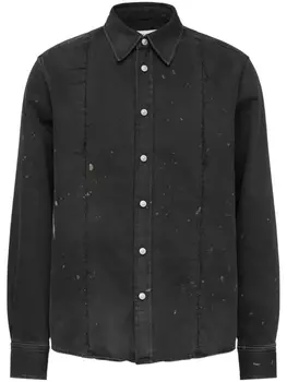 Рубашка на пуговицах MM6 Maison Margiela, черный