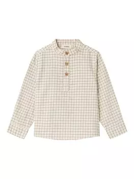 Рубашка на пуговицах NAME IT Comfort fit Button Up Shirt, бежевый