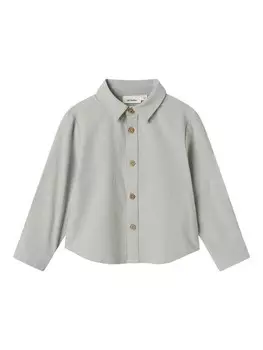 Рубашка на пуговицах NAME IT Regular fit Button Up Shirt, серый