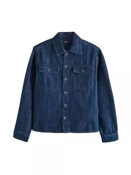 Рубашка на пуговицах Next Comfort fit Button Up Shirt, темно-синий