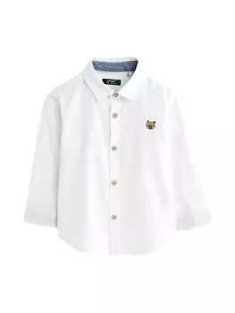Рубашка на пуговицах Next Regular fit Button Up Shirt, белый