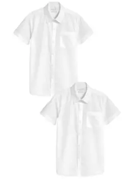 Рубашка на пуговицах Next Regular fit Button Up Shirt, белый