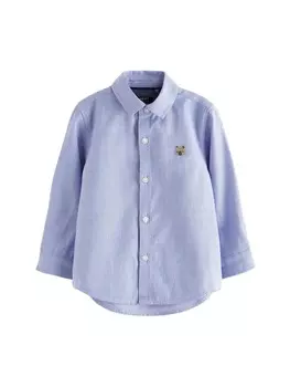 Рубашка на пуговицах Next Regular fit Button Up Shirt, синий