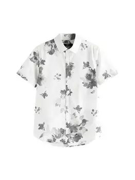 Рубашка на пуговицах Next Regular fit Button Up Shirt, белый