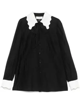 Рубашка на пуговицах NISSA, черный