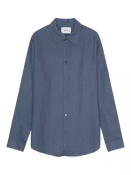 Рубашка на пуговицах NN07, синий