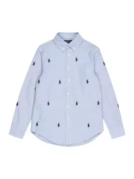 Рубашка на пуговицах Polo Ralph Lauren Regular fit Button Up Shirt, цвет light blue/dark blue
