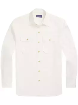 Рубашка на пуговицах Ralph Lauren Purple Label, белый