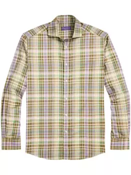 Рубашка на пуговицах Ralph Lauren Purple Label, коричневый