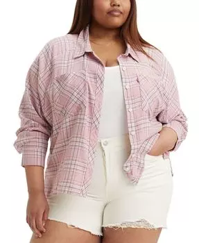 Рубашка на пуговицах размера плюс Harrison реглан Levi's, розовый