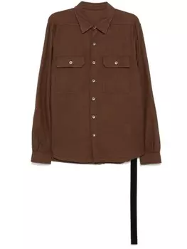 Рубашка на пуговицах Rick Owens DRKSHDW, коричневый