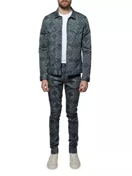 Рубашка на пуговицах с банданой Dean Monfrre, черный