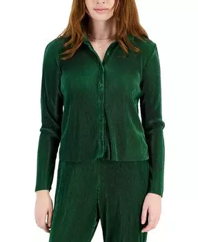 Рубашка на пуговицах с длинными рукавами Self Esteem, зеленый