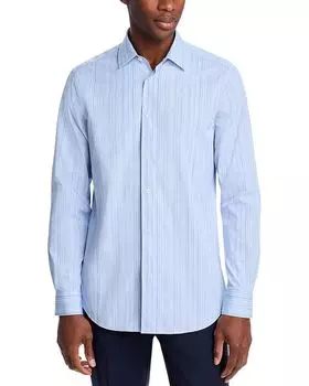 Рубашка на пуговицах с разноцветными полосками Paul Smith, синий