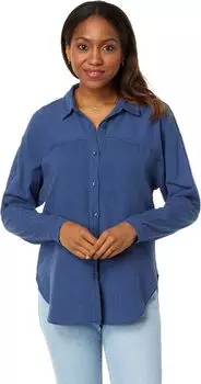 Рубашка на пуговицах с разным воротником bobi Los Angeles, цвет Coast