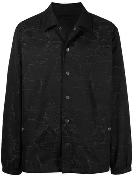 Рубашка на пуговицах с узором Ports V, черный