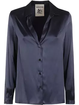 Рубашка на пуговицах Semicouture, синий