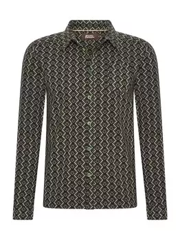 Рубашка на пуговицах стандартного кроя 4Funkyflavours Wanna Be Your Man, зеленый