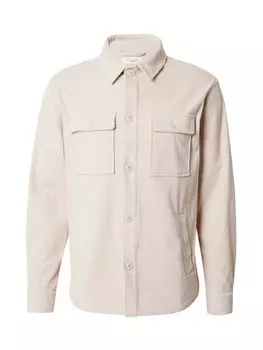 Рубашка на пуговицах стандартного кроя About You NICK, бежевый