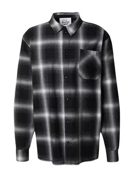 Рубашка на пуговицах стандартного кроя About You NILS, черный/белый