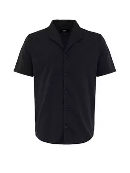 Рубашка на пуговицах стандартного кроя Antioch, черный