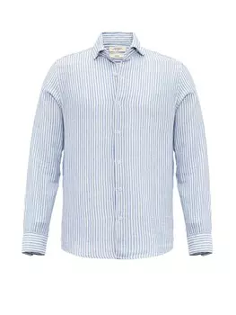 Рубашка на пуговицах стандартного кроя Antioch, голубой/белый