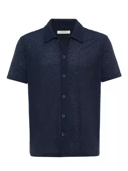 Рубашка на пуговицах стандартного кроя Antioch, темно-синий