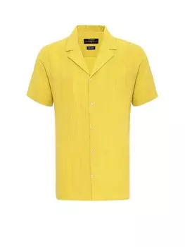 Рубашка на пуговицах стандартного кроя Antioch, темно-желтый