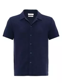 Рубашка на пуговицах стандартного кроя Antioch, темно-синий