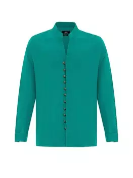 Рубашка на пуговицах стандартного кроя Antioch, зеленый