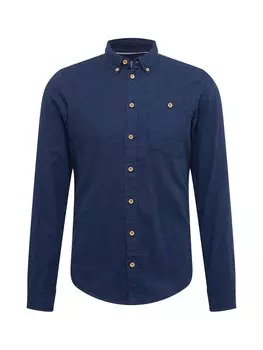 Рубашка на пуговицах стандартного кроя Blend, синий