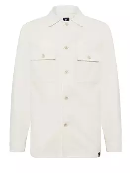 Рубашка на пуговицах стандартного кроя Boggi Milano, белый