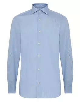 Рубашка на пуговицах стандартного кроя Boggi Milano, светло-синий
