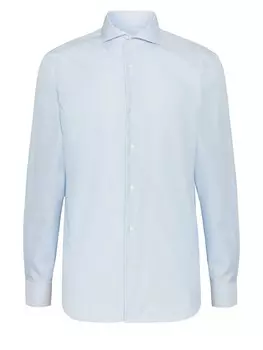 Рубашка на пуговицах стандартного кроя Boggi Milano, светло-синий