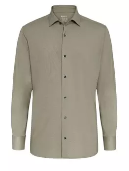 Рубашка на пуговицах стандартного кроя Boggi Milano, хаки