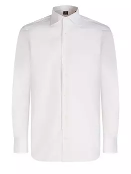 Рубашка на пуговицах стандартного кроя Boggi Milano, белый