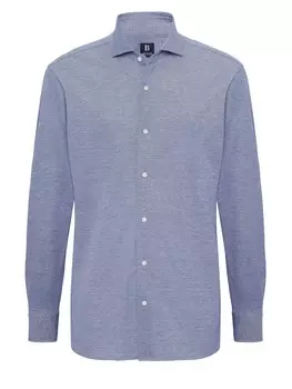 Рубашка на пуговицах стандартного кроя Boggi Milano, пятнистый синий
