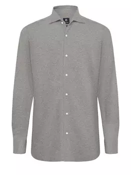 Рубашка на пуговицах стандартного кроя Boggi Milano, пятнистый серый