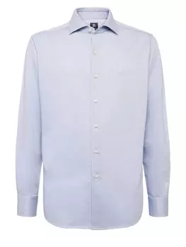 Рубашка на пуговицах стандартного кроя Boggi Milano, пастельный синий