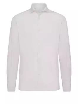 Рубашка на пуговицах стандартного кроя Boggi Milano, белый