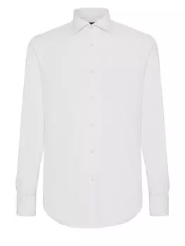 Рубашка на пуговицах стандартного кроя Boggi Milano, белый