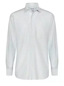 Рубашка на пуговицах стандартного кроя Boggi Milano, голубой/белый