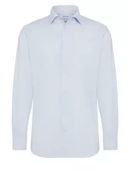 Рубашка на пуговицах стандартного кроя Boggi Milano, светло-синий