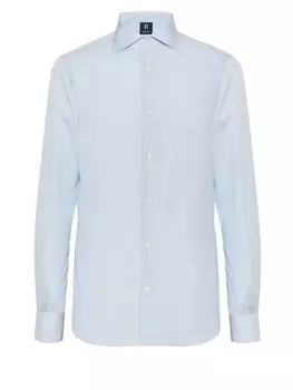 Рубашка на пуговицах стандартного кроя Boggi Milano, светло-синий